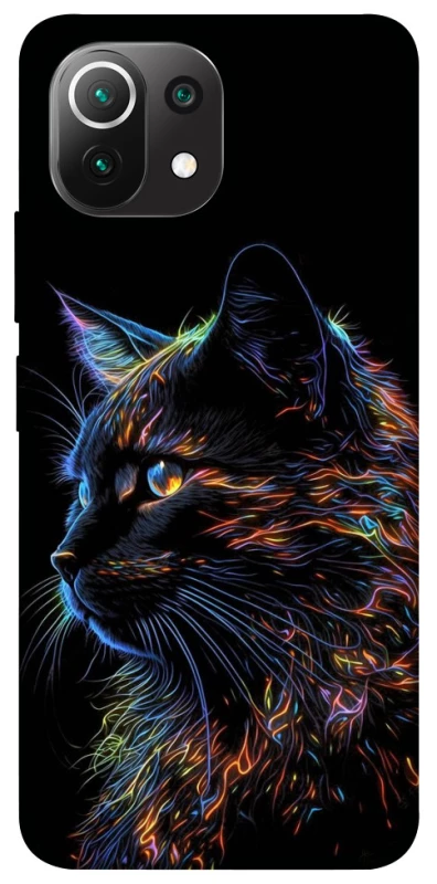 Чехол на Xiaomi Mi 11 Lite Черный кот фото 1 из 1