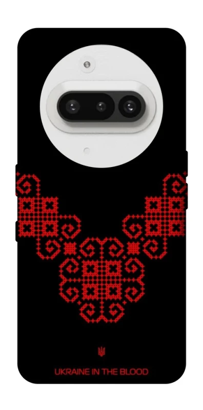 Чохол на Nothing Phone (3a) Чорно-червона вишиванка фото 1 з 1