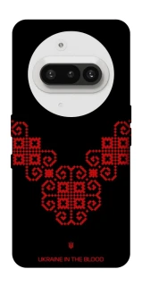 Чехол на Nothing Phone (3a) Черно-красная вышиванка фото 1 из 1