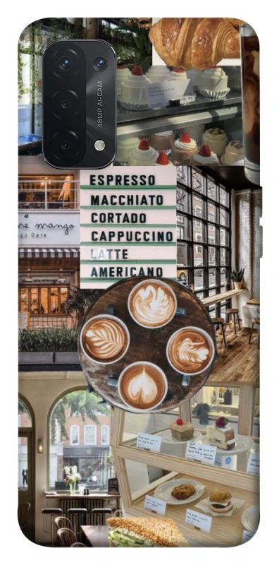 Чохол на Oppo A54 5G / A74 5G Coffee collage ver.5 фото 1 з 1