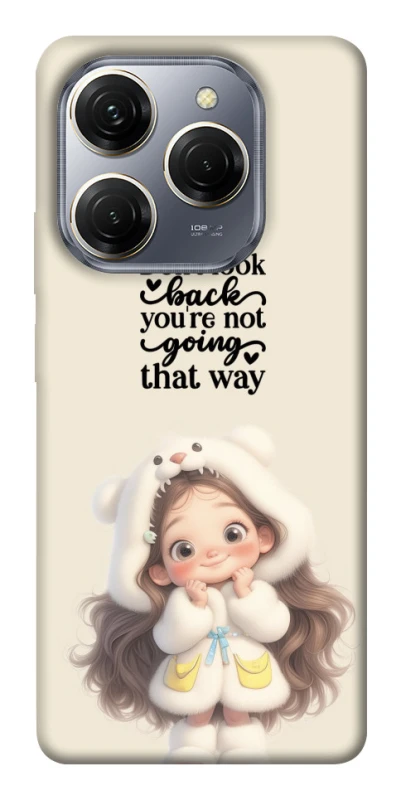 Чехол на TECNO Spark 20 Pro Don't look back фото 1 из 1