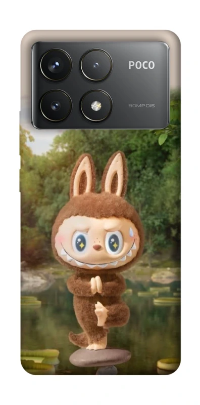 Чохол на Xiaomi Poco F6 Pro Labubu Yoga фото 1 з 1