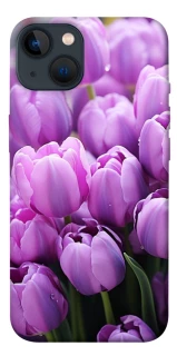 Чехол на Apple iPhone 13 (6.1") Фиолетовые тюльпаны фото 1 из 1