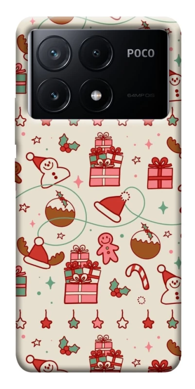 Чехол на Xiaomi Poco X6 Новогодний v14 фото 1 из 1