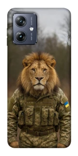 Чохол на Motorola Moto G54 Лев захисник фото 1 Чохол на Motorola Moto G54 Лев захисник фото 1 з 1