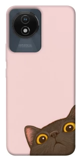Чехол на Vivo Y02 Peeping cat фото 1 из 1