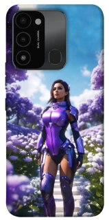 Чехол на TECNO Spark 8C Cyber space girl ver.4 фото 1 из 1