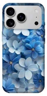 Чехол на Apple iPhone 17 Pro Max (6.9") Синие цветы фото 1 из 1