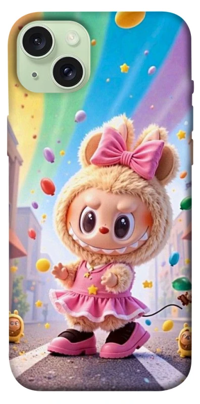 Чехол на Apple iPhone 15 Plus (6.7") Labubu rainbow фото 1 из 1