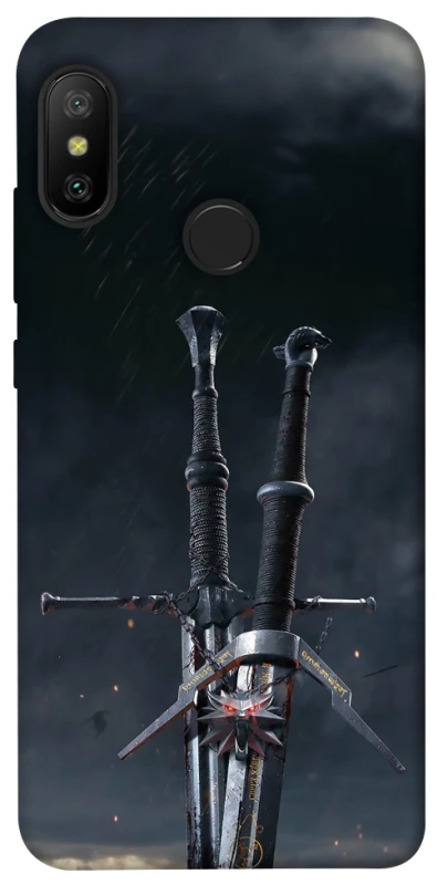 Чехол на Xiaomi Mi A2 Lite / Xiaomi Redmi 6 Pro Мечи Ведьмака фото 1 из 1