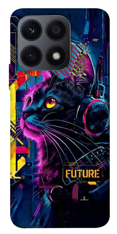 Чохол на Huawei Honor X8a Cyber Cat v2 фото 1 з 1