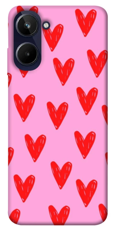 Чохол на Realme 10 4G Red hearts 2 фото 1 з 1