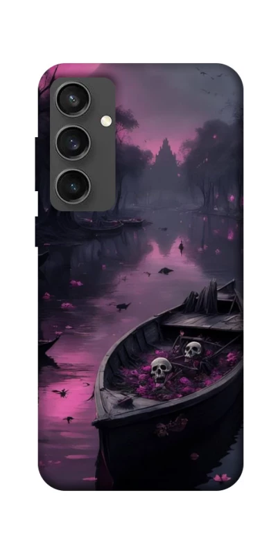 Чехол на Samsung Galaxy S24 FE Boat and flamingo фото 1 из 1