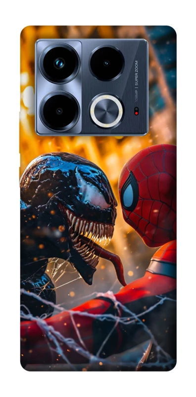 Чехол на Infinix Note 40 4G Venom vs Spiderman фото 1 из 1