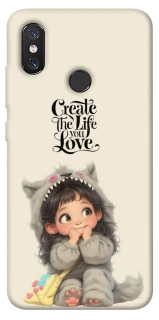 Чехол на Xiaomi Mi 8 Create the life you love фото 1 из 1