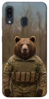 Чехол на Samsung Galaxy A20 / A30 Медведь защитник фото 1 из 1