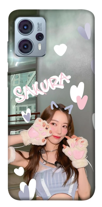 Чохол на Motorola Moto G23 Sakura - LE SSERAFIM фото 1 з 1