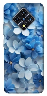 Чехол на Infinix Zero 8 Синие цветы фото 1 из 1