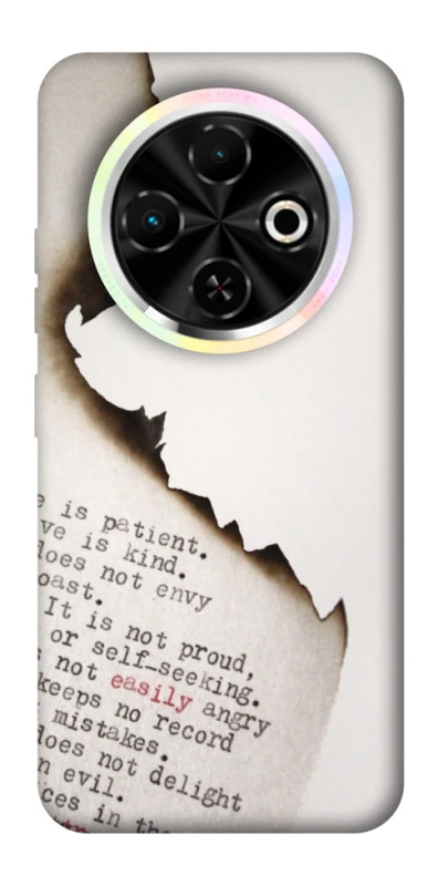 Чехол на TECNO Spark 30C Стихи фото 1 из 1