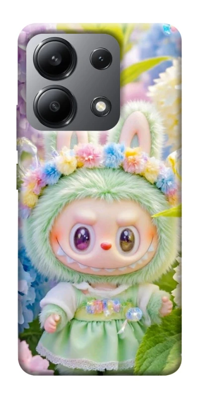 Чохол на Xiaomi Redmi Note 13 4G Labubu & Flowers ver.2 фото 1 з 1