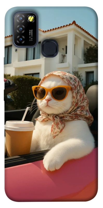 Чохол на Infinix Hot 10 Lite Stylish Cat Cruise фото 1 з 1