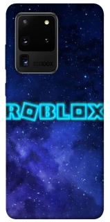 Чохол на Samsung Galaxy S20 Ultra Roblox Space Logo Blue фото 1 з 1