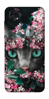 Чохол на ZTE Blade 20 Smart Кіт в квітах фото 1 з 1