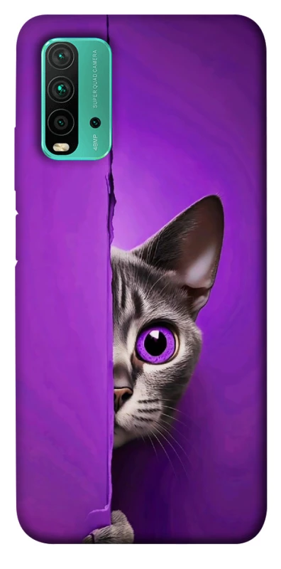 Чохол на Xiaomi Redmi Note 9 4G / Redmi 9 Power Кіт-підглядач фото 1 з 1