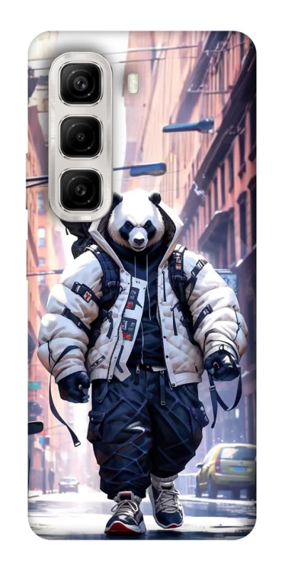 Чехол на Infinix Hot 50 4G Панда курьер фото 1 из 1