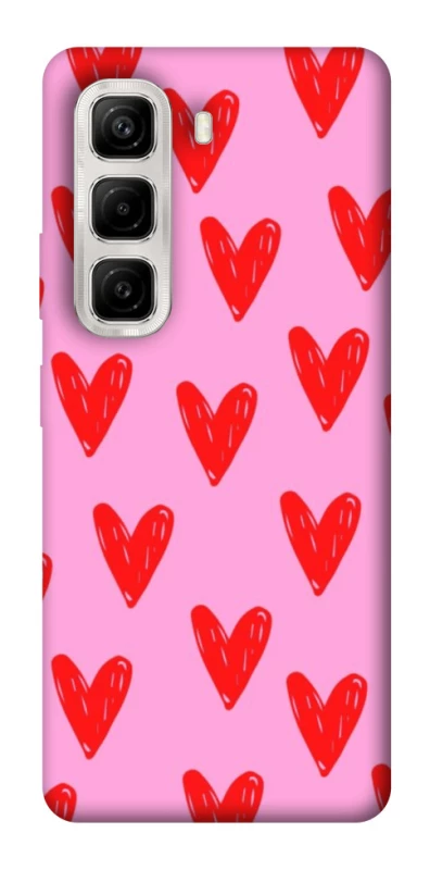 Чохол на Infinix Hot 50 4G Red hearts 2 фото 1 з 1