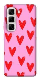 Чохол на Infinix Hot 50 4G Red hearts 2 фото 1 з 1
