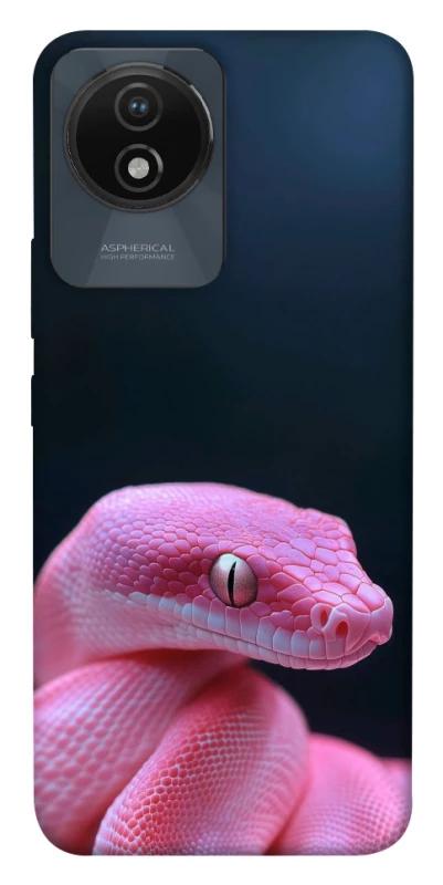 Чохол на Vivo Y02 Рожева змія фото 1 з 1