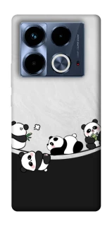 Чехол на Infinix Note 40 4G Four pandas фото 1 из 1
