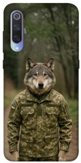 Чехол на Xiaomi Mi 9 Волк защитник фото 1 из 1