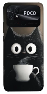 Чехол на Xiaomi Poco C40 morning cat фото 1 из 1