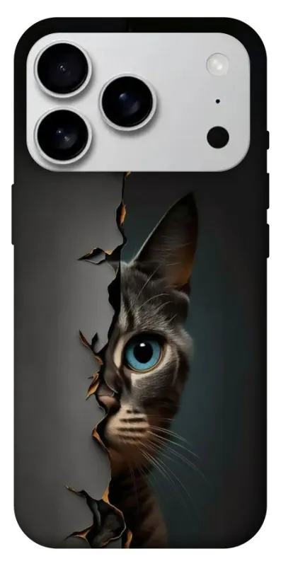 Чехол на Apple iPhone 18 Pro Max Кот-подглядыватель v2 фото 1 из 1