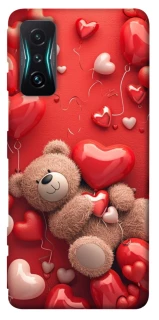 Чехол на Xiaomi Redmi K50 Gaming bear in hearts фото 1 из 1
