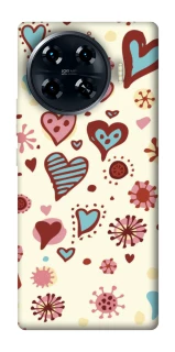 Чохол на TECNO Spark 20 Pro+ Pretty hearts фото 1 з 1