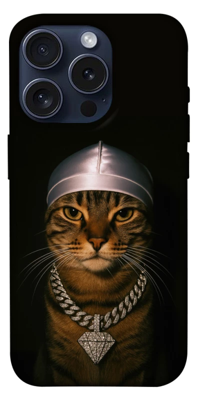 Чохол на Apple iPhone 15 Pro (6.1") Cat in Bling фото 1 з 1