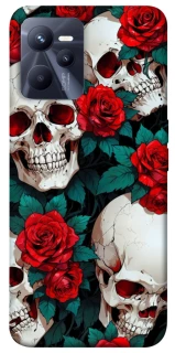 Чехол на Realme C35 skull and rose фото 1 из 1