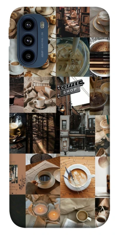 Чохол на Motorola Moto G41 Coffee collage ver.3 фото 1 з 1