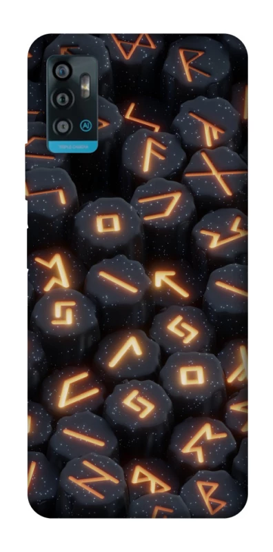 Чехол на ZTE Blade A71 Огненые руны фото 1 из 1