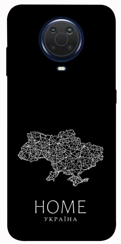 Чехол на Nokia G20 / G10 / 6.3 Ukraine black map фото 1 из 1