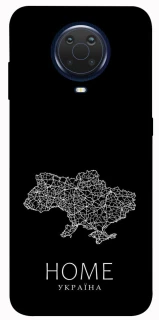 Чохол на Nokia G20 / G10 / 6.3 Ukraine black map фото 1 з 1