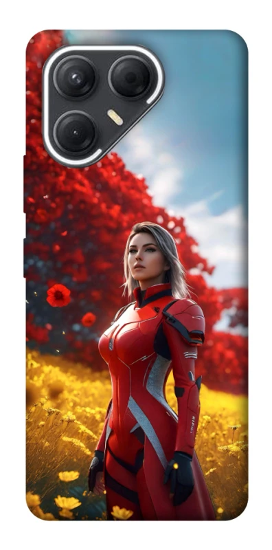 Чохол на TECNO Pova 7 Cyber space girl ver.5 фото 1 з 1