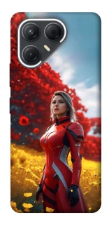 Чехол на TECNO Pova 7 Cyber space girl ver.5 фото 1 из 1