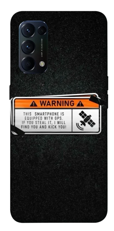 Чохол на Oppo Reno 5 4G Warning фото 1 з 1