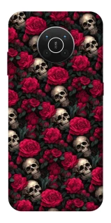 Чехол на Nokia X10 / X20 Черепа и розы фото 1 из 1