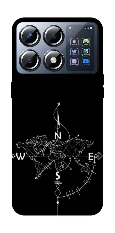 Чохол на Xiaomi POCO X8 Pro Travel Map фото 1 з 1