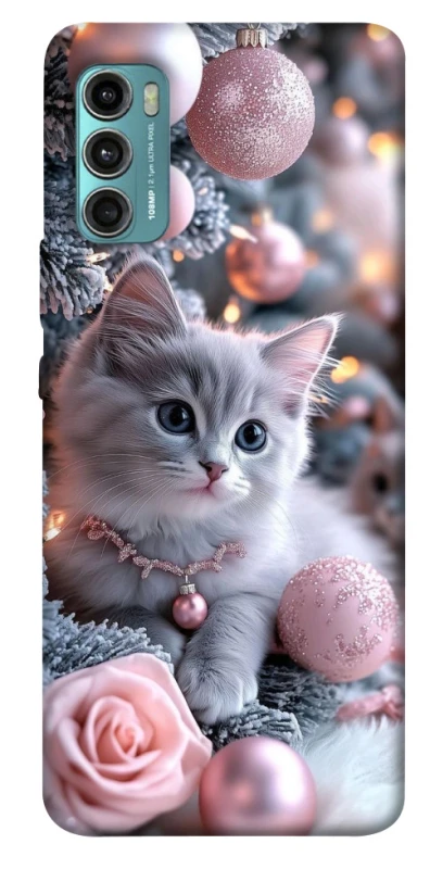 Чохол на Motorola Moto G60 Christmas Kitty фото 1 з 1
